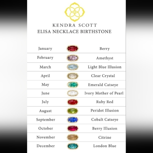 New Kendra Scott Ruby Red Diamond Pendant Gold Necklace 💛❤ - Picture 11 of 12